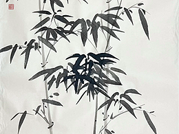 国画墨竹