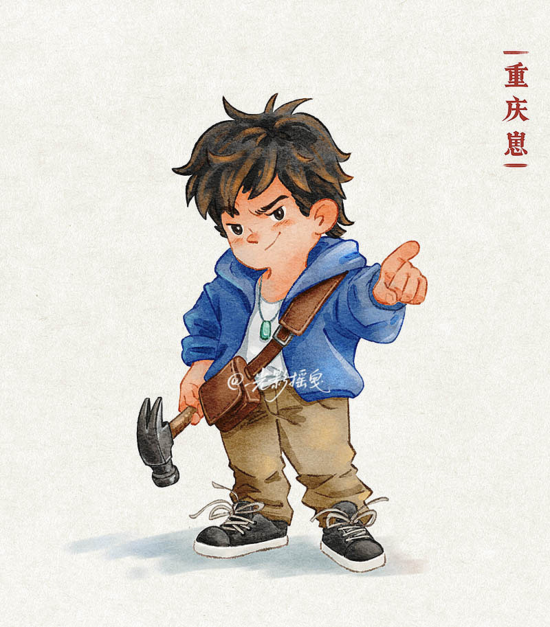 川蜀卡通人物文创插画（图ZMzkzNzc3NjE2） - 商业插画 - 站酷设计师插画师光影摇曳原创素材 - 站酷ZCOOL