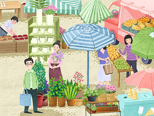 儿童绘本插画  麦先生的理由