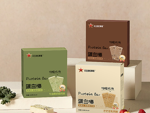 健身代餐蛋白棒包装升级方案