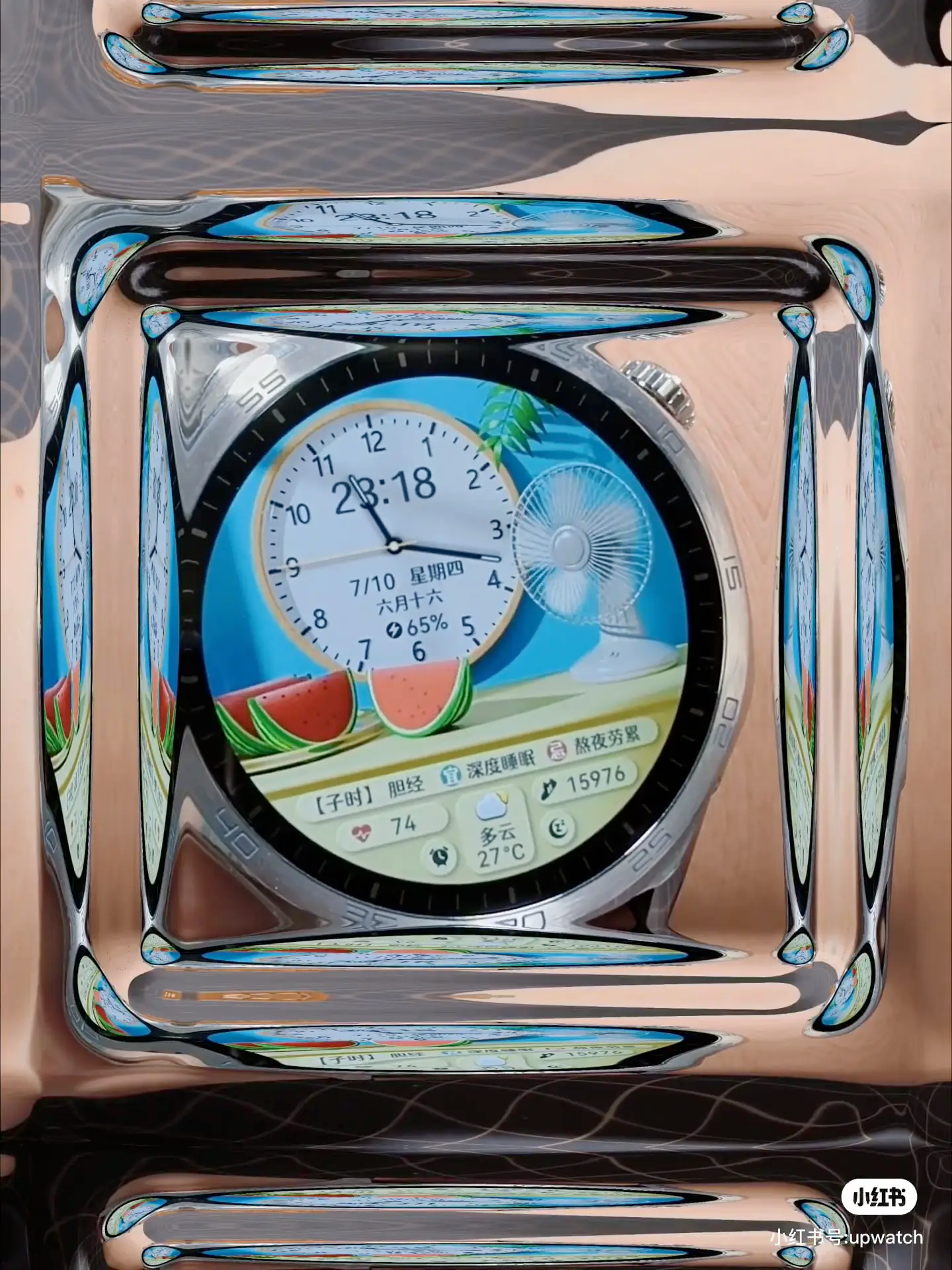 热到融化？广东人最后的倔强，是靠我的华为手表“赛博降温”！（图ZMTUxNTg3NTI=） - 资讯 - 站酷设计师飞鱼1990原创素材 - 站酷ZCOOL