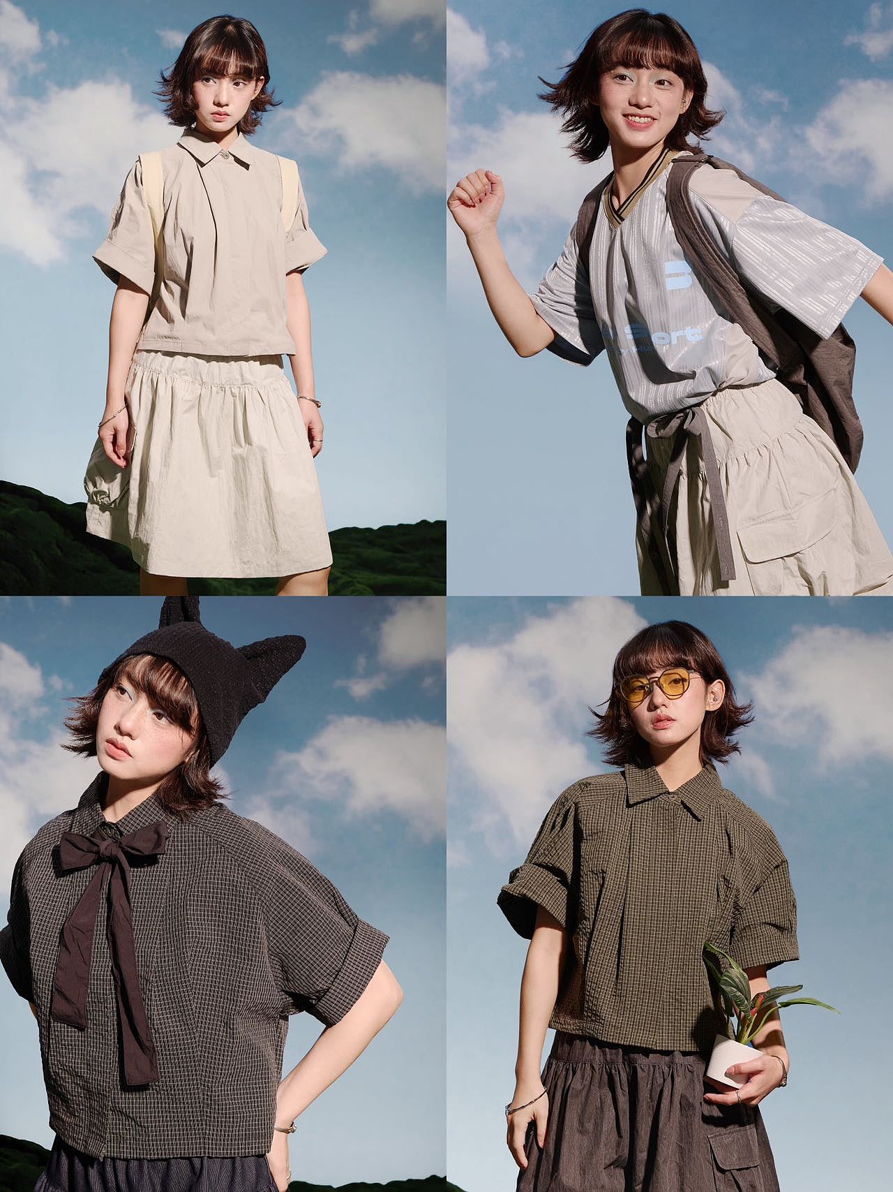 日系元气短发女模|电商品牌模特|电商服务商