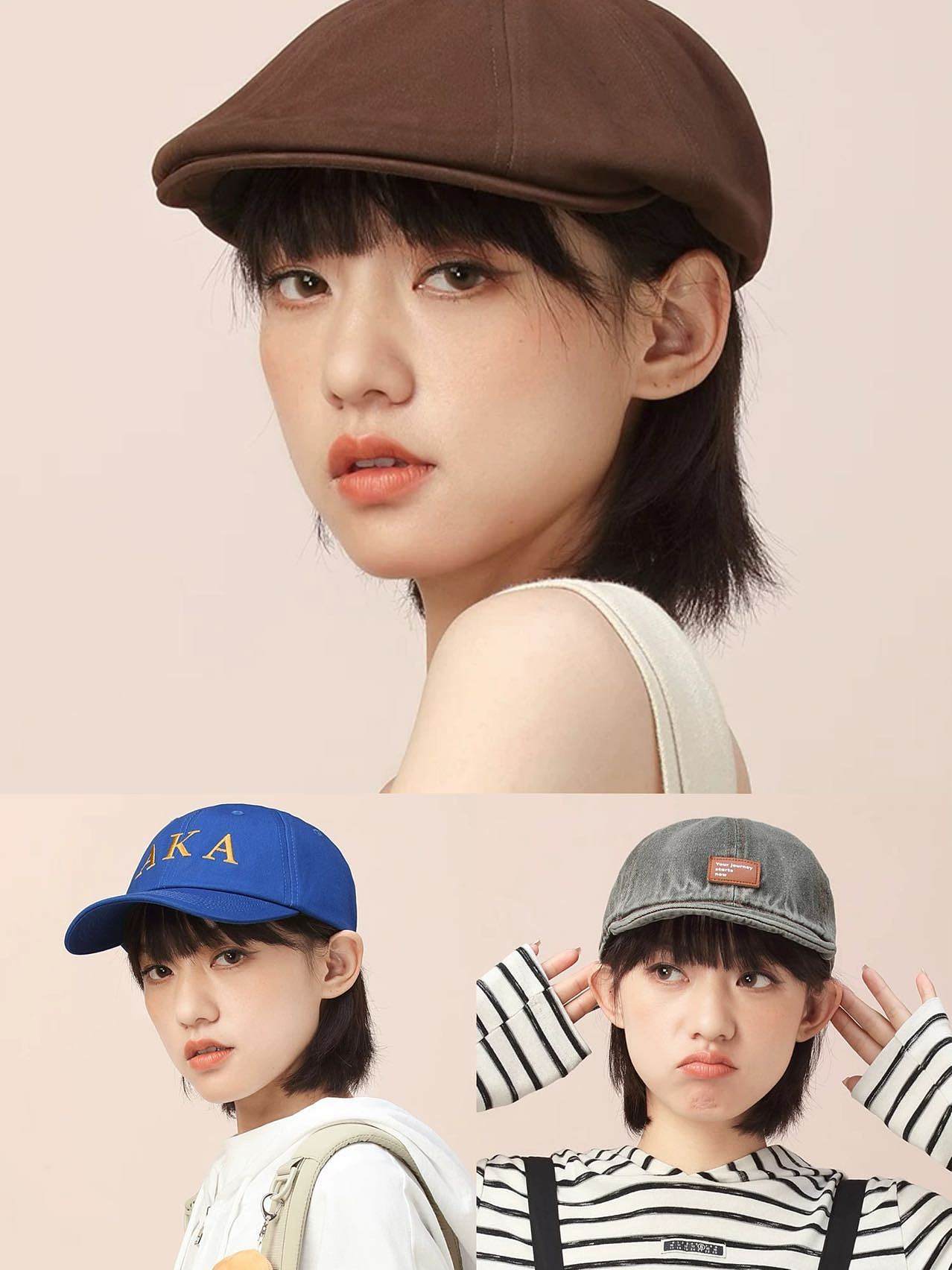 日系元气短发女模|电商品牌模特|电商服务商