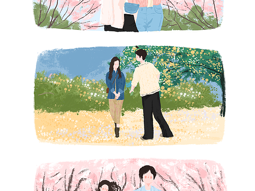 电视剧插画（个人主页-ZNzIyNTkwNjA=） - 创作习作 - 站酷设计师蓝胭脂原创素材 - 站酷ZCOOL
