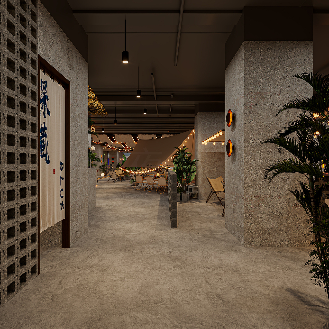 露营酒馆 给人不一样的休闲娱乐的场所（图ZMzkzODEzMzky） - 酒店餐饮设计 - 站酷设计师Z566118354原创素材 - 站酷ZCOOL