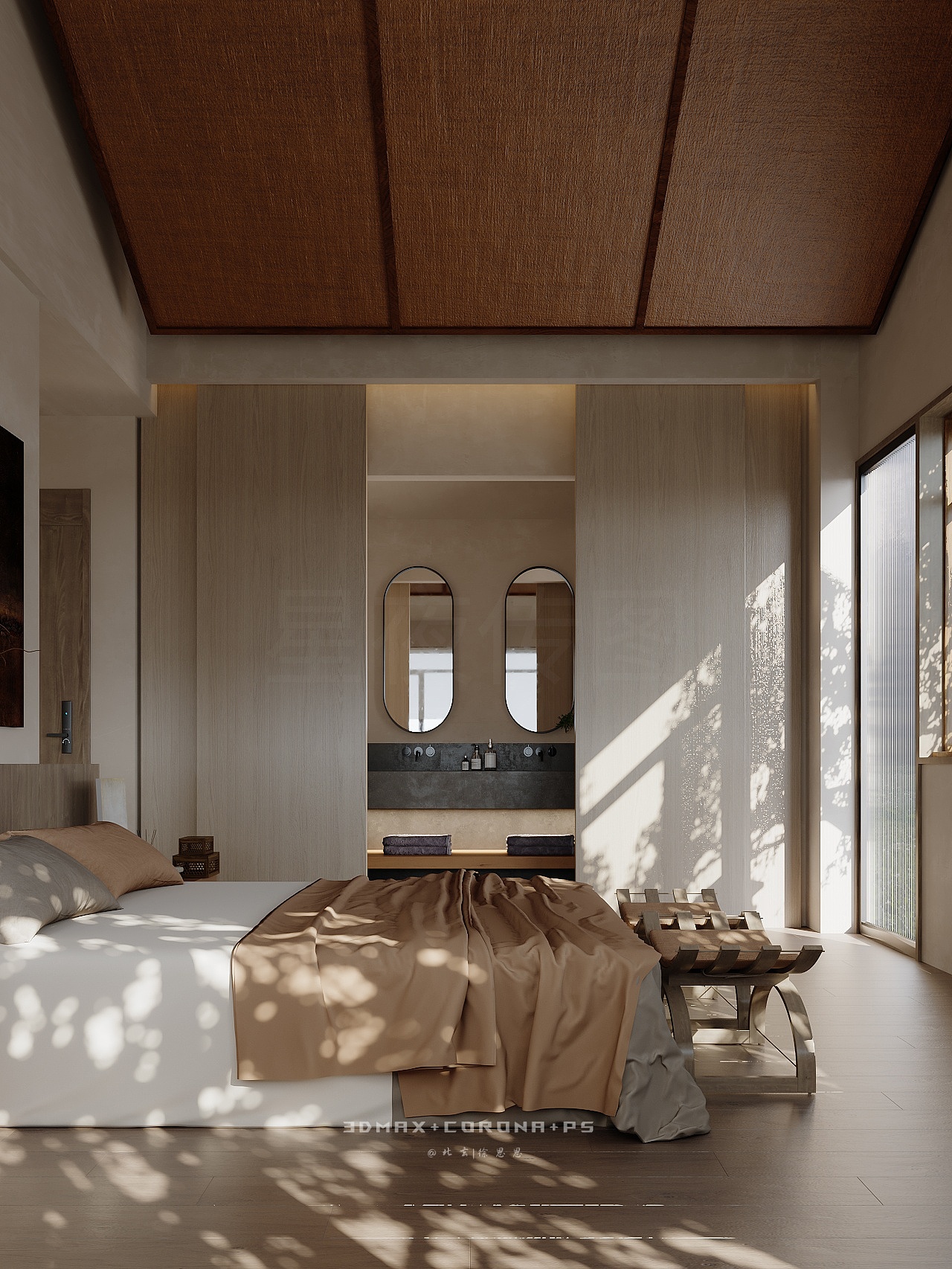 树影筛光,民宿与风的私语