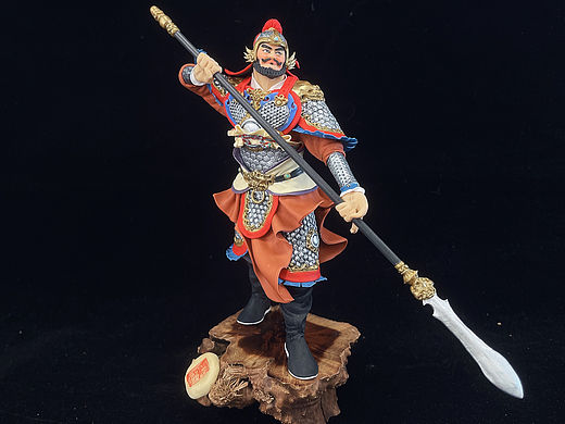 康健面塑《隋唐猛将》