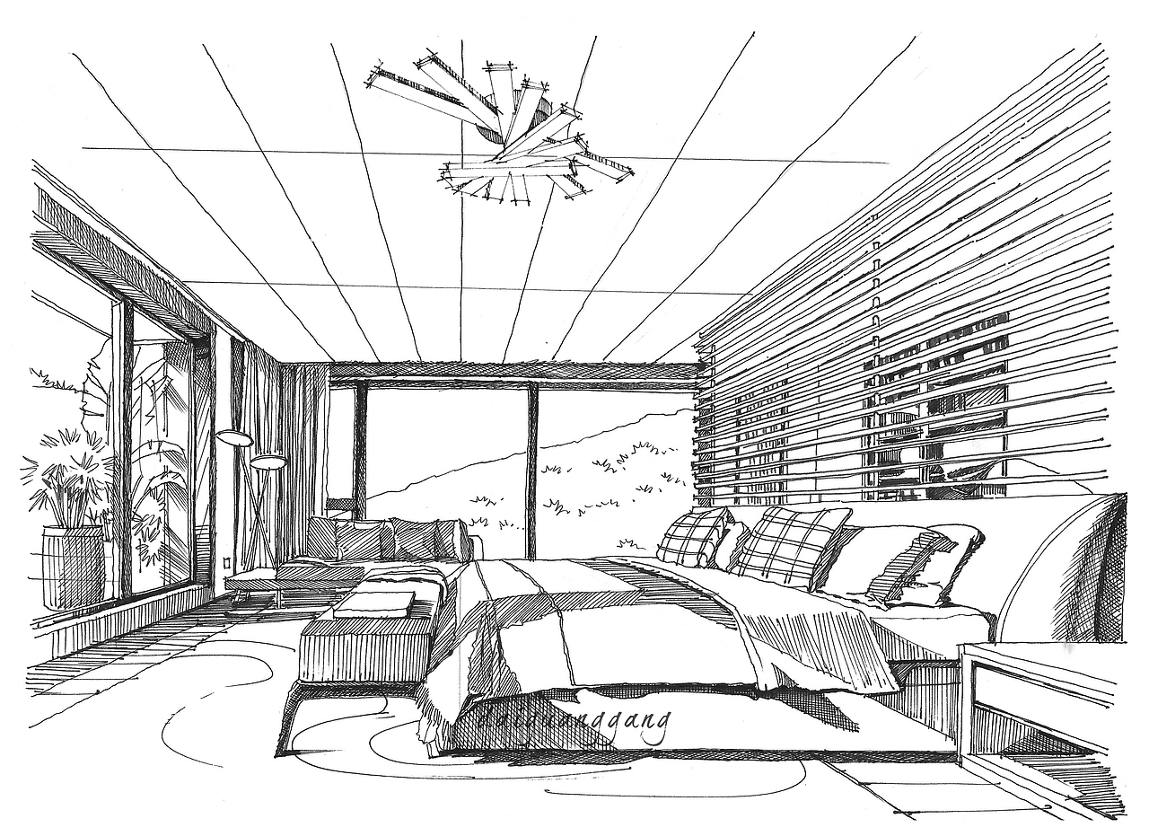 室内设计手绘表现技法（图ZMzkzODI2MzQw） - 其他空间 - 站酷设计师攻克先生代光钢原创素材 - 站酷ZCOOL