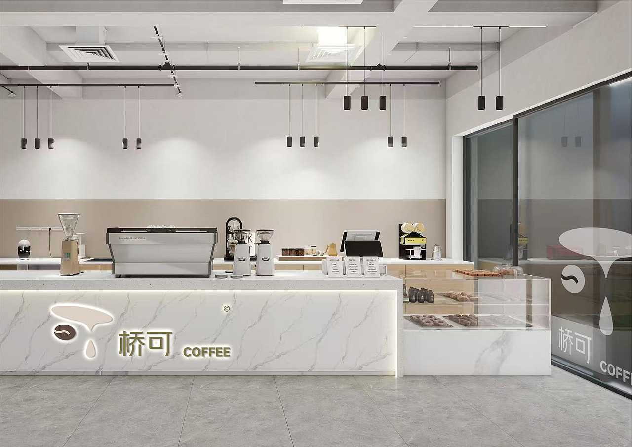 原创 LOGO 设计|桥可咖啡:用线条编织咖啡与桥的叙事