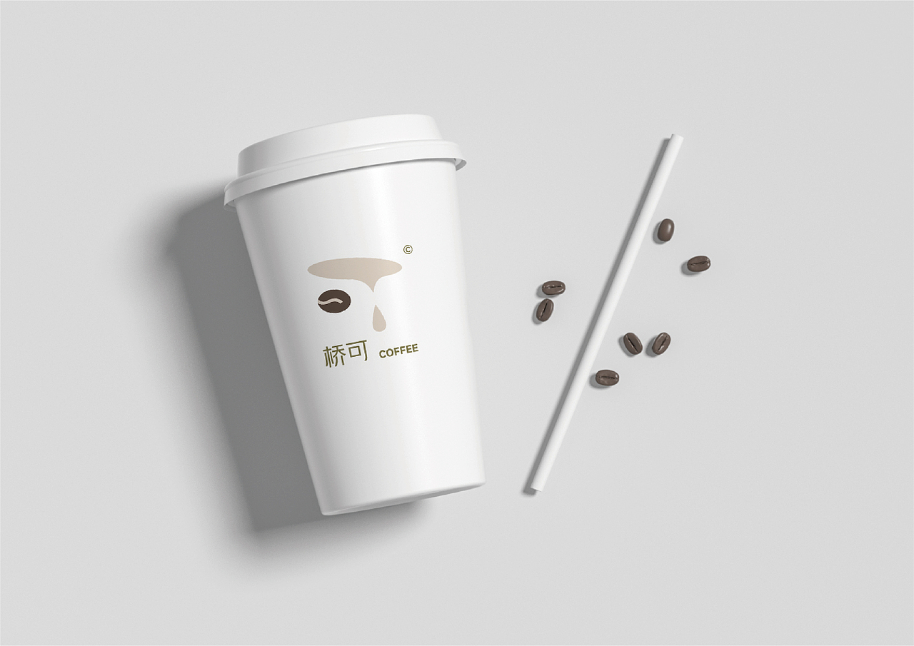 原创 LOGO 设计|桥可咖啡:用线条编织咖啡与桥的叙事