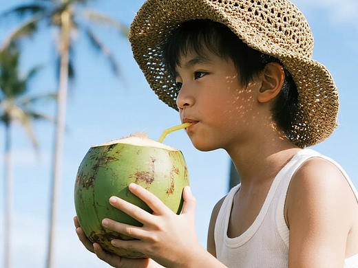 if椰子水夏日广告