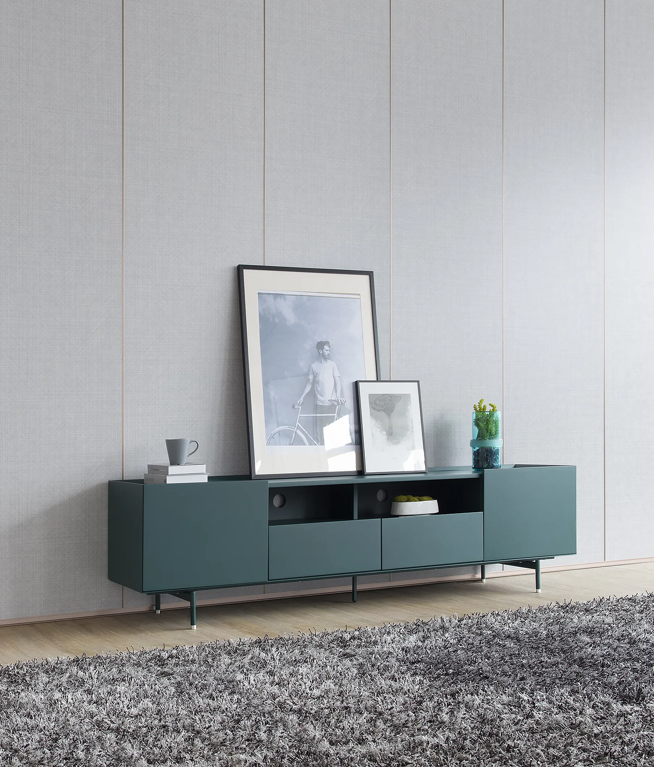 拍摄一套墨绿色的电视柜（图ZMzkzODQzMDQ4） - 产品摄影 - 站酷设计师Z73005717原创素材 - 站酷ZCOOL