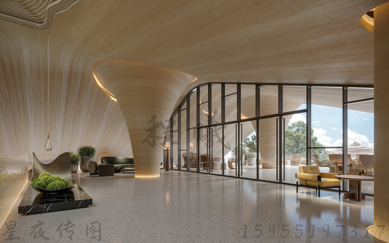 酒店异形接待大厅