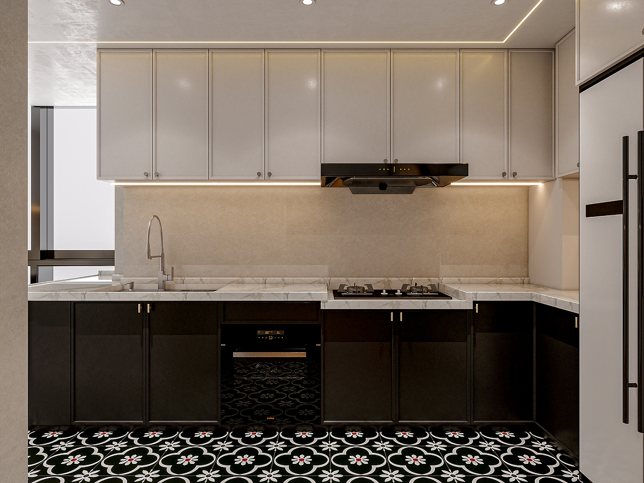 四川成都人居都市阳光(245平方简约法式顶跃六居室)