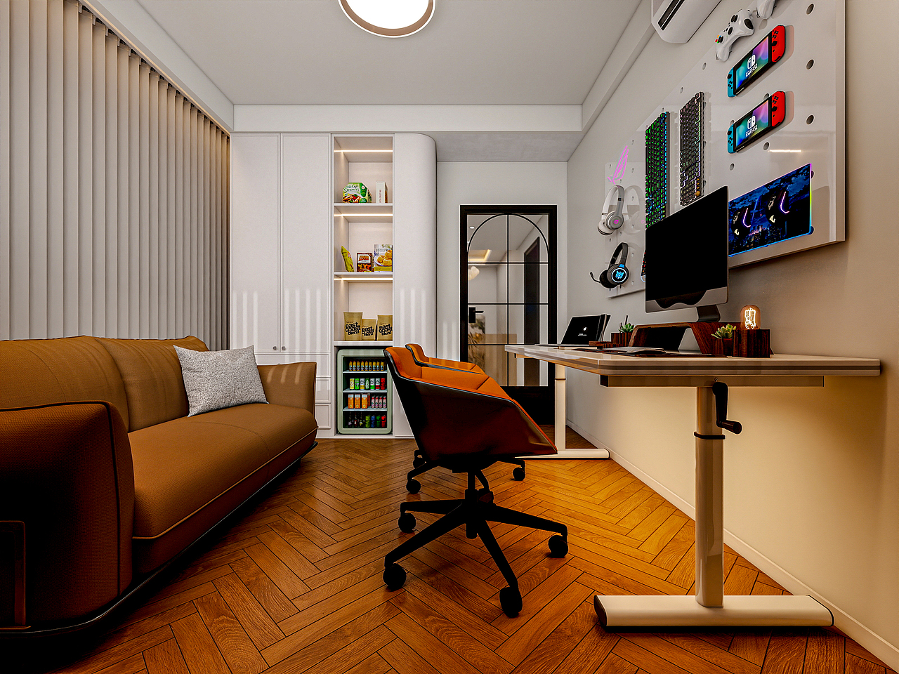 四川成都人居都市阳光(245平方简约法式顶跃六居室)