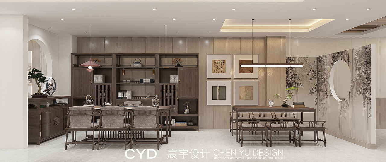 茶饮娱乐空间设计——茶麻古道棋牌室