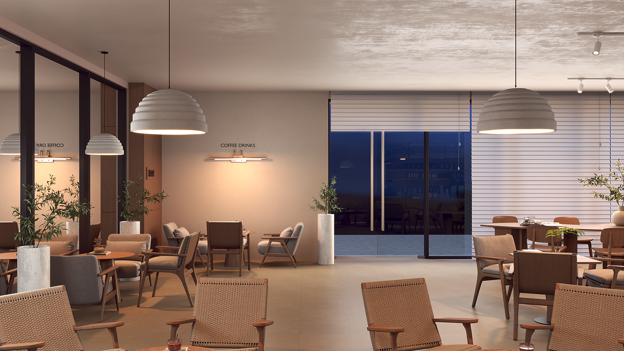 咖啡店效果图 | 贵州省贵阳市观山湖区