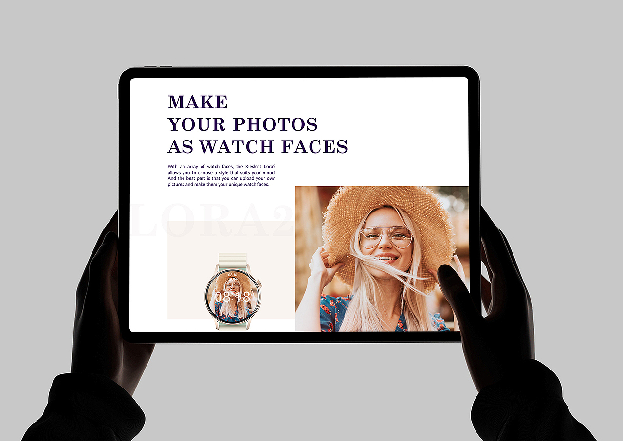 KIESLECT手表 Lora 2 Watch 官网详情页设计