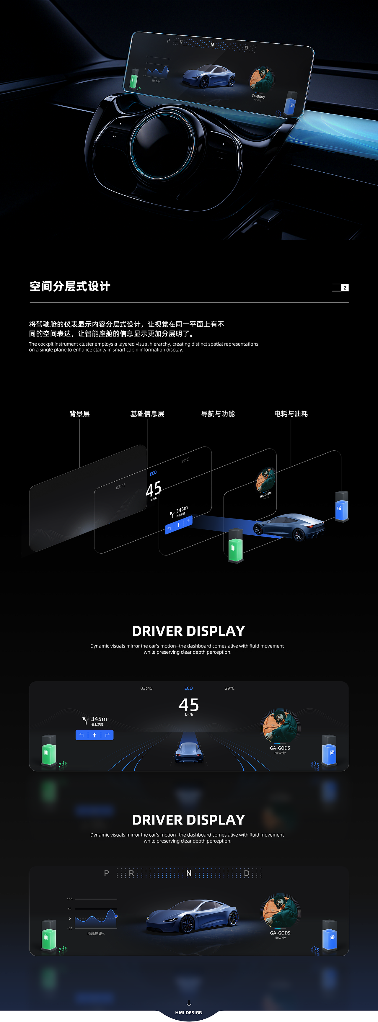 《智能座舱HMI设计-天蓝之韵》（图ZMzkzODg2NTUy） - 主题/皮肤 - 站酷设计师尤尼卡Eureka原创素材 - 站酷ZCOOL