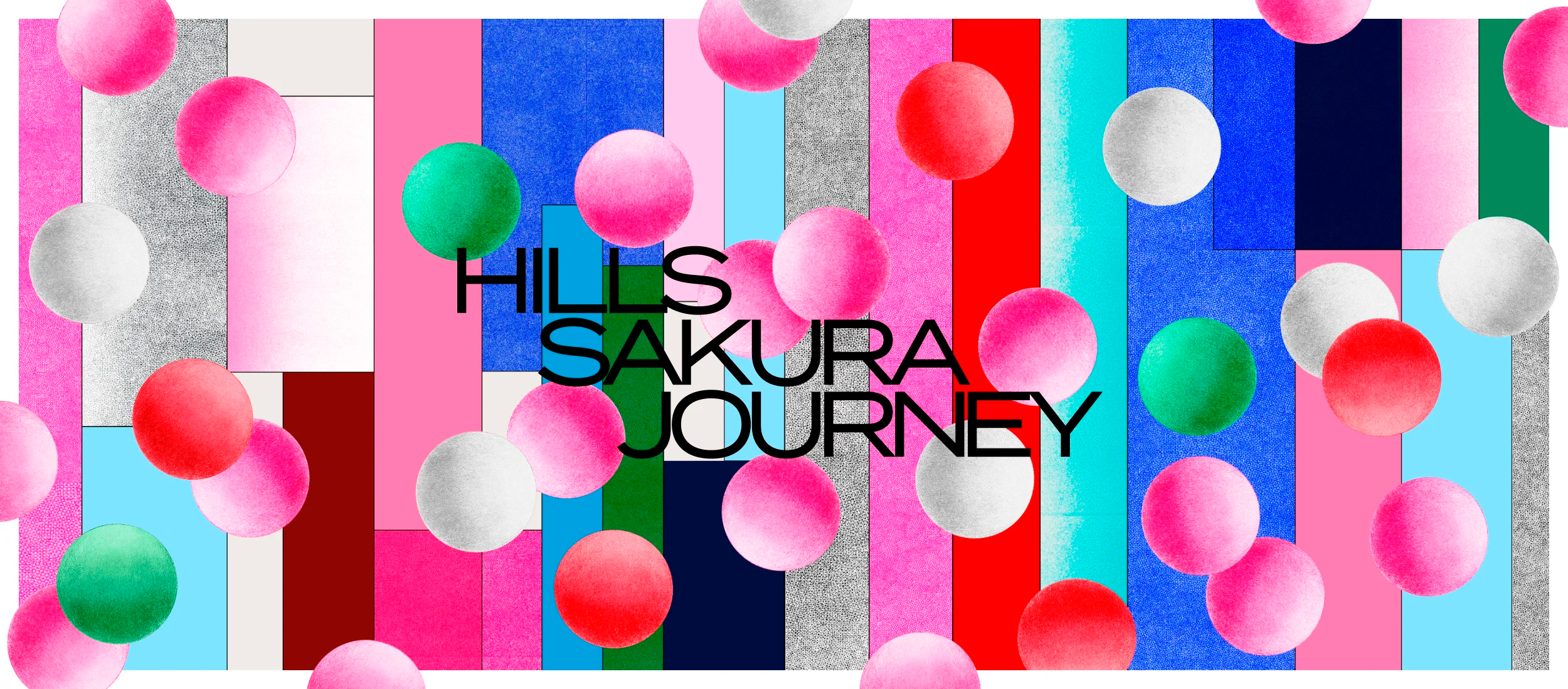 樱花之旅-东京HILLS SAKURA JOURNEY 2025 樱花节主视觉设计 |365天的好设计NO.113