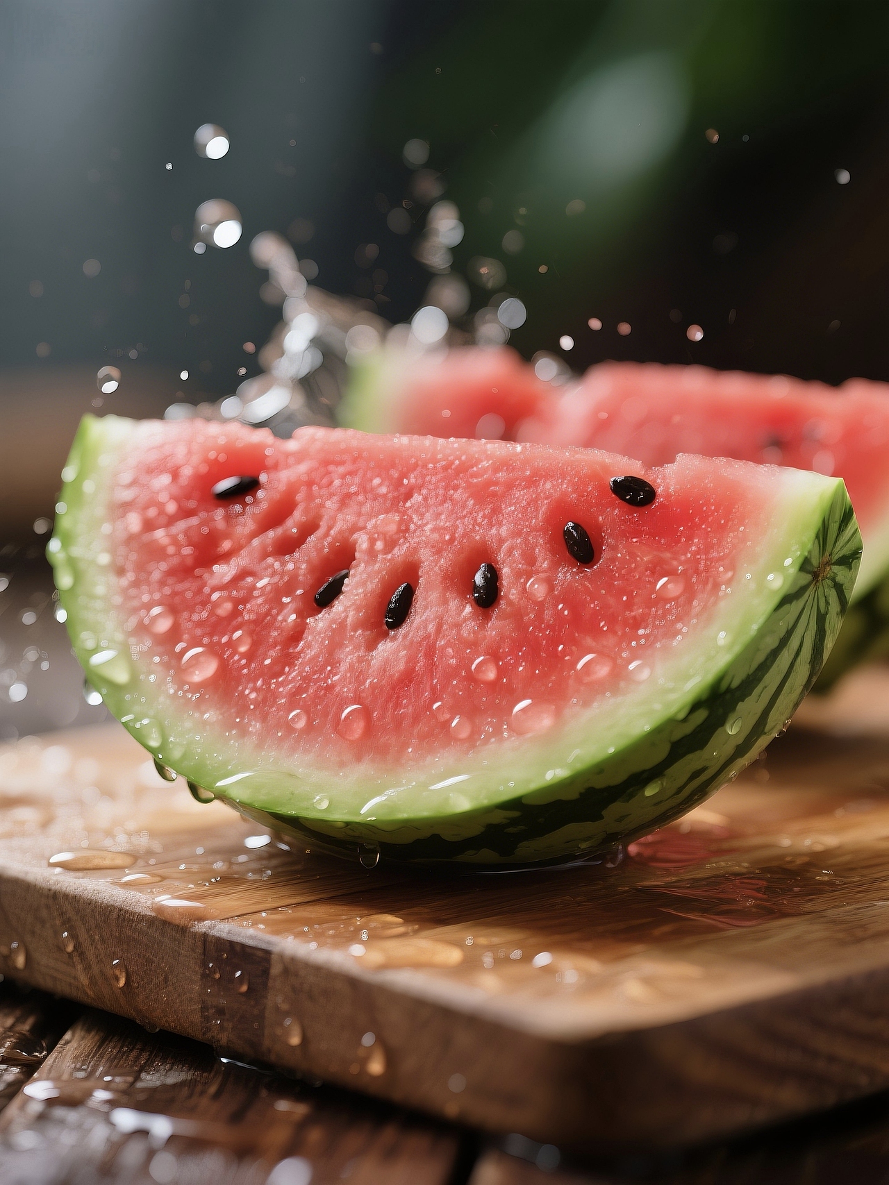 夏天的快乐，是西瓜中间那一口给的。（图ZMzkzODk2MDEy） - AI作品 - 站酷设计师Z866983690原创素材 - 站酷ZCOOL