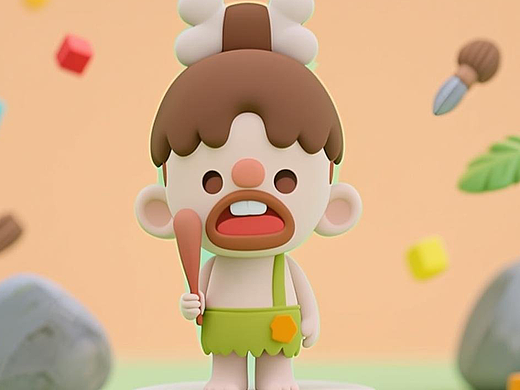 蛮蛮一族IP盲盒设计第一弹 野蛮人丁丁