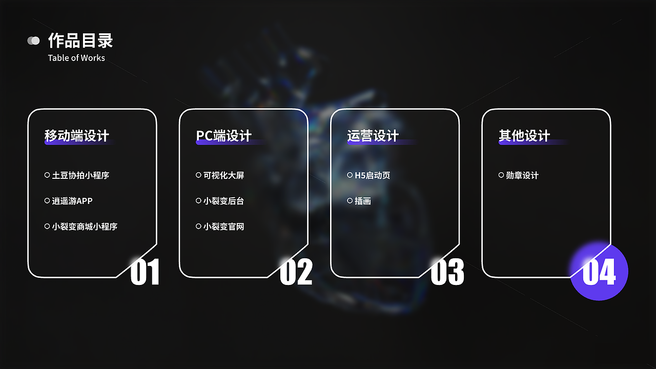 整理个人面试作品