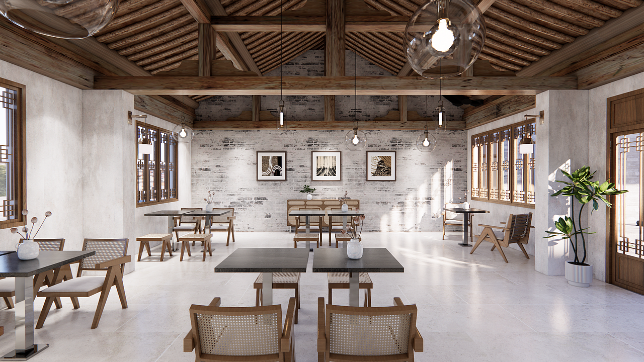 嵊泗四合院改造（圖ZMzkzOTA2MjQ0） - 商業(yè)空間設(shè)計(jì) - 站酷設(shè)計(jì)師EWELee原創(chuàng)素材 - 站酷ZCOOL