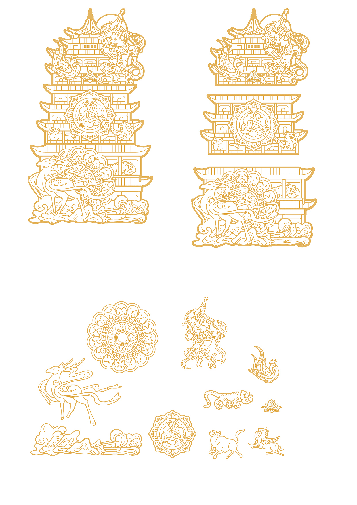 旅游文创产品合集⑨ | 甘肃篇（图ZMzkzOTE1MDcy） - 商业插画 - 站酷设计师牛奶瓶lyt原创素材 - 站酷ZCOOL