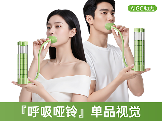 AIGC助力『呼吸哑铃』单品视觉
