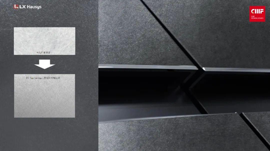 2024国际CMF设计奖（样品类）｜LX Hausys.金属+纤维纹提升PET膜视触双感