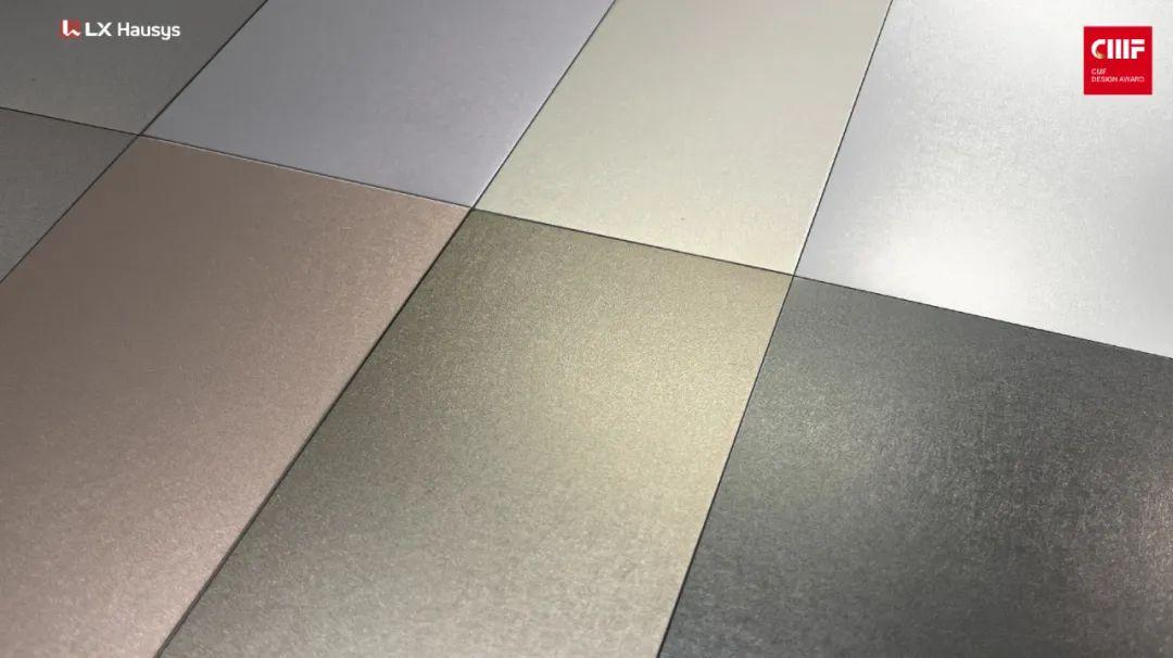 2024国际CMF设计奖（样品类）｜LX Hausys.金属+纤维纹提升PET膜视触双感