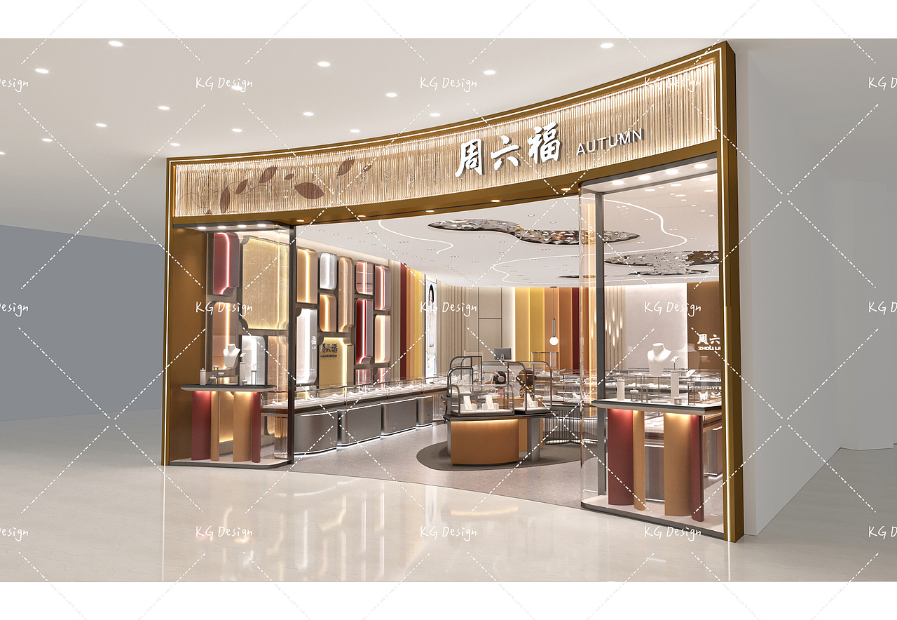 品牌珠宝展柜展厅设计效果（图ZMzkzOTIyODQw） - 商业空间设计 - 站酷设计师赵小Dorr原创素材 - 站酷ZCOOL