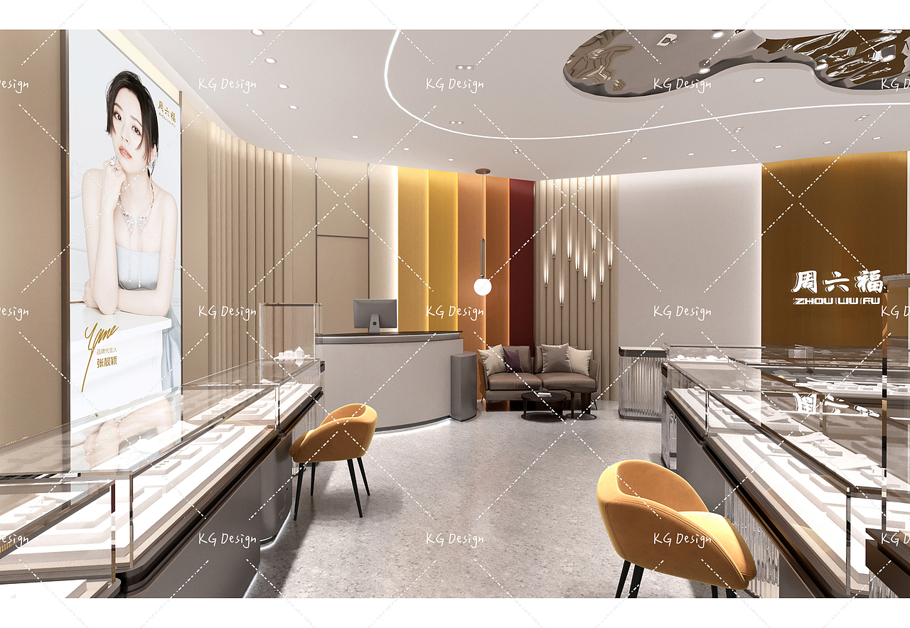 品牌珠宝展柜展厅设计效果（图ZMzkzOTIyODY0） - 商业空间设计 - 站酷设计师赵小Dorr原创素材 - 站酷ZCOOL
