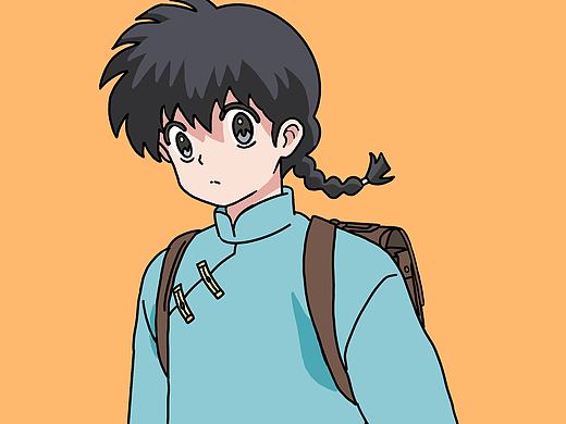 热水乱马和冷水乱马可爱头像