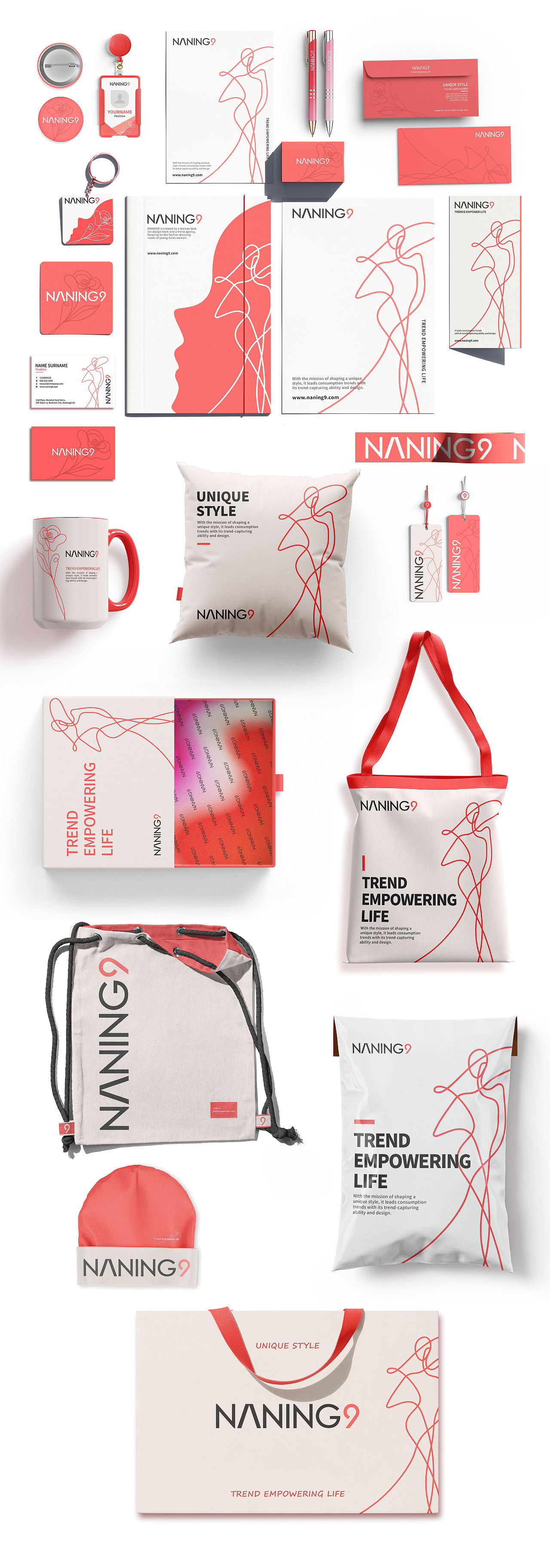 品牌VI手册设计 | NANING9女性服装品牌（图ZMzkzOTI2MzQw） - 品牌 - 站酷设计师十锦原创素材 - 站酷ZCOOL