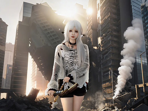 Kumo次元聚-骷髅娘化cos