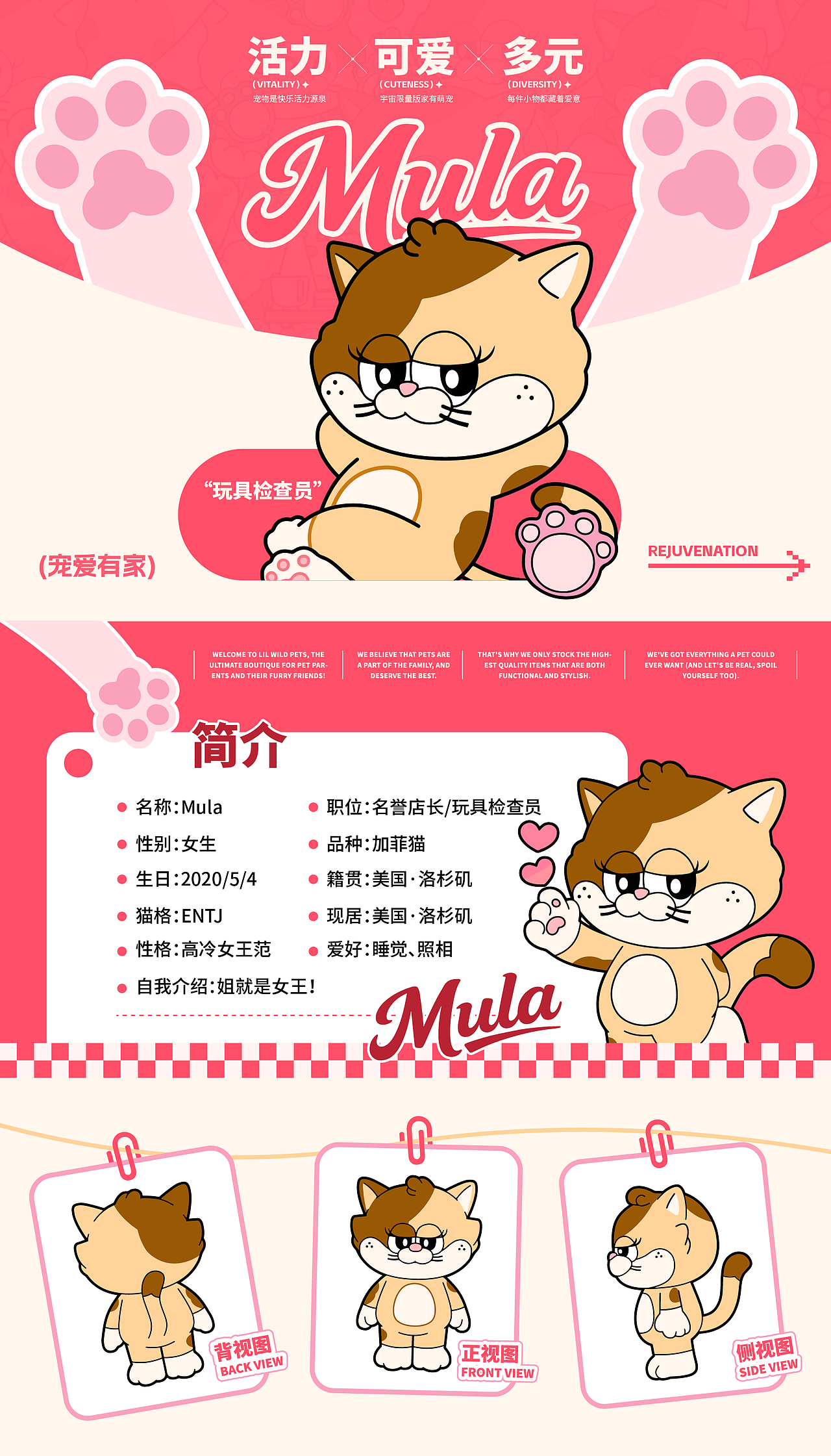 LIL WILD 小野 | 宠物品牌 IP 全案设计（图ZMzkzOTMxOTEy） - IP形象 - 站酷设计师神笔吗喽原创素材 - 站酷ZCOOL