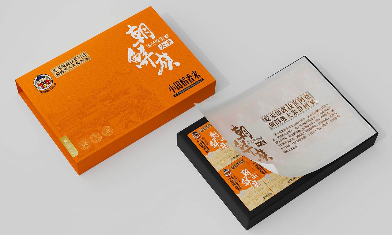 朝鲜族大米包装设计