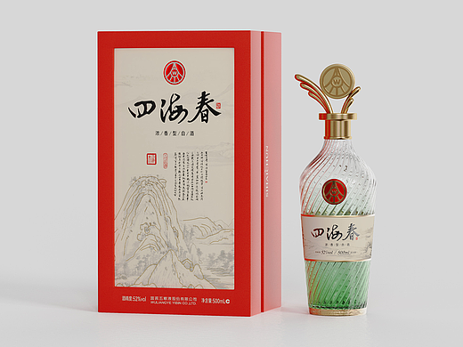 TINGFU.DESIGN 五粮液四海春酒包装设计