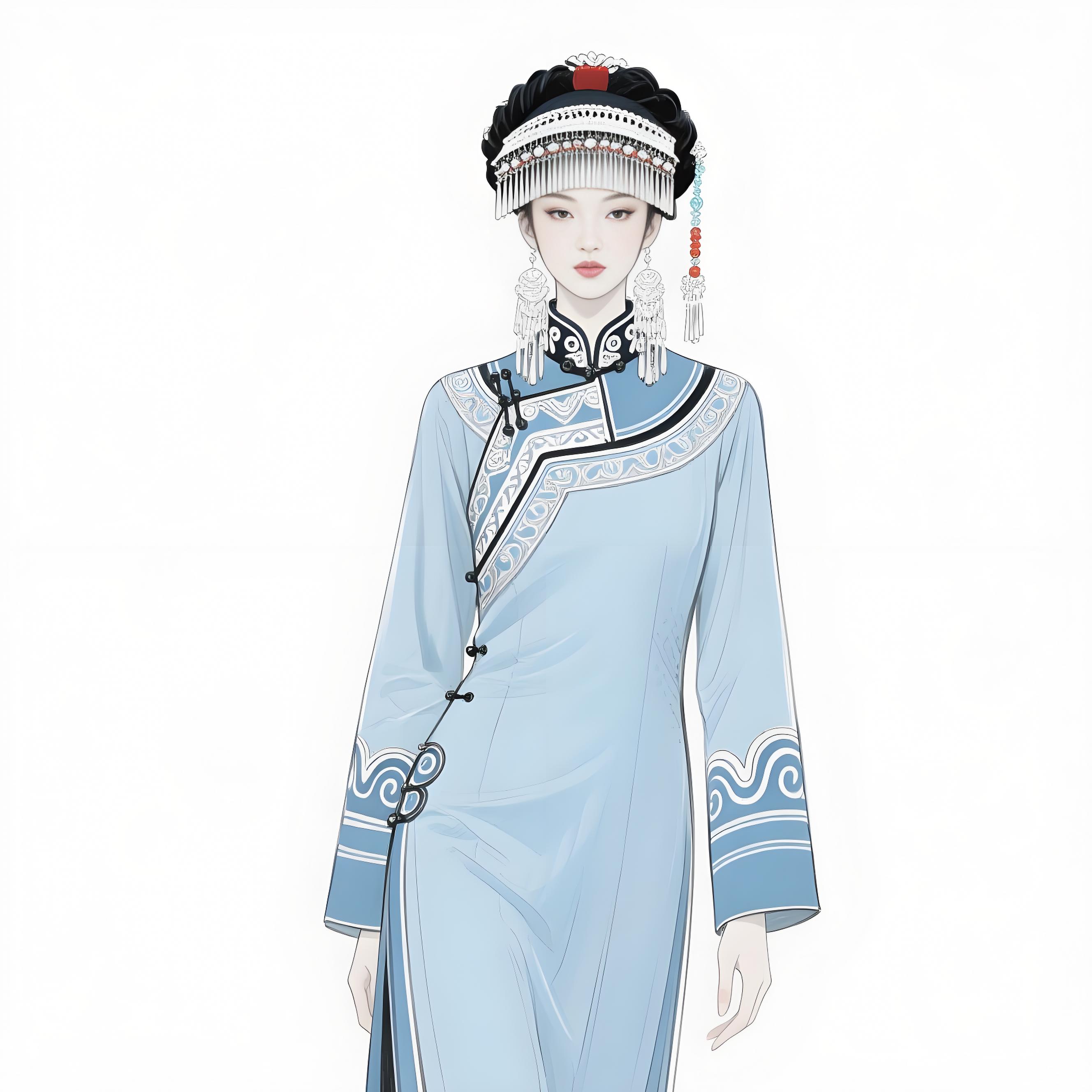 枫香染金丝织梦!布依高定礼服惊艳非遗