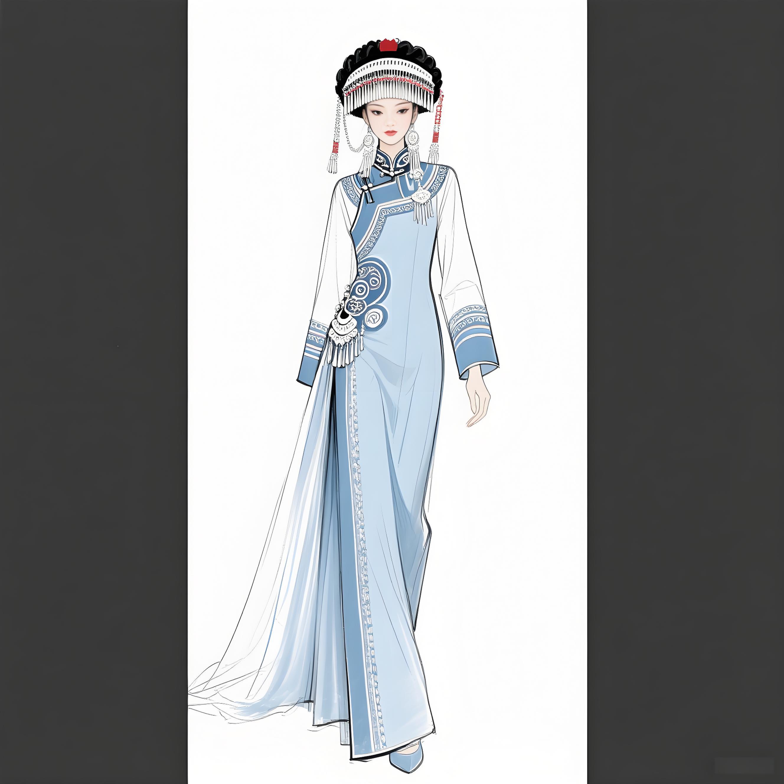枫香染金丝织梦!布依高定礼服惊艳非遗