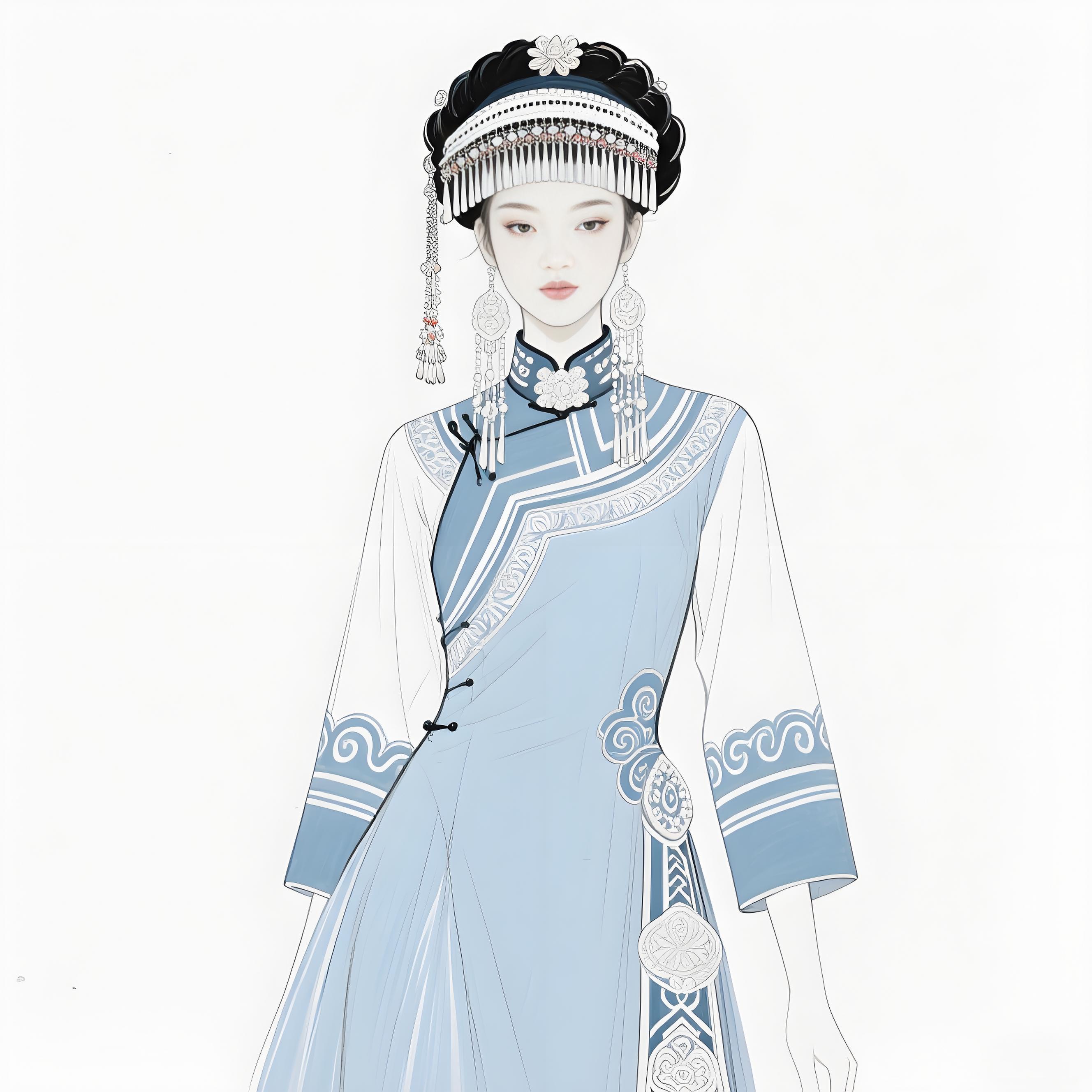 枫香染金丝织梦!布依高定礼服惊艳非遗