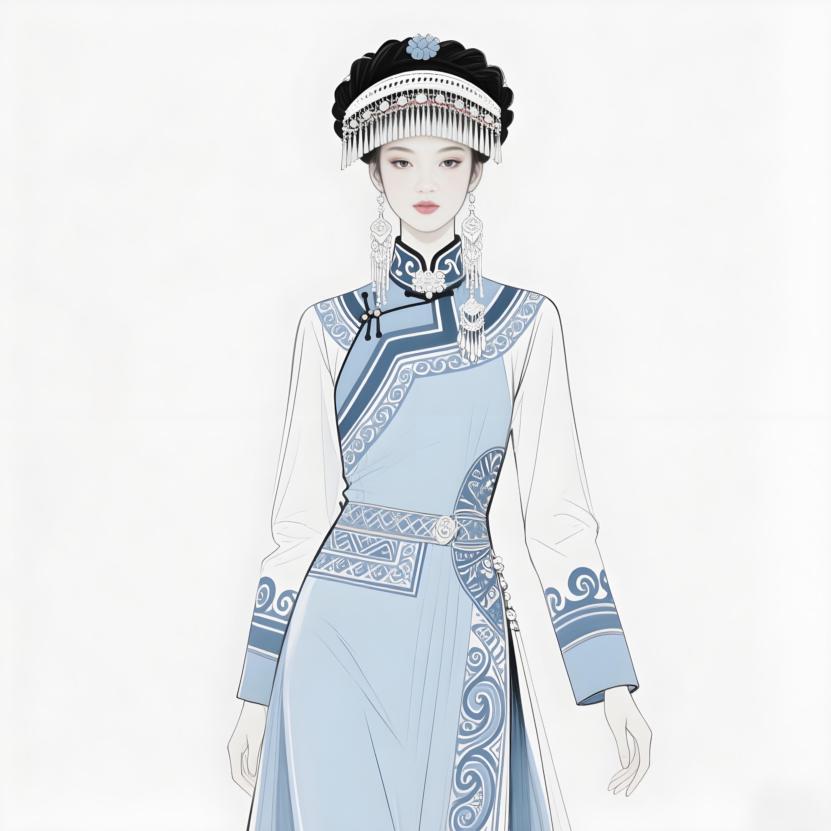 枫香染金丝织梦!布依高定礼服惊艳非遗