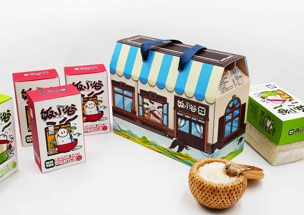 饭小谷品牌大米包装设计
