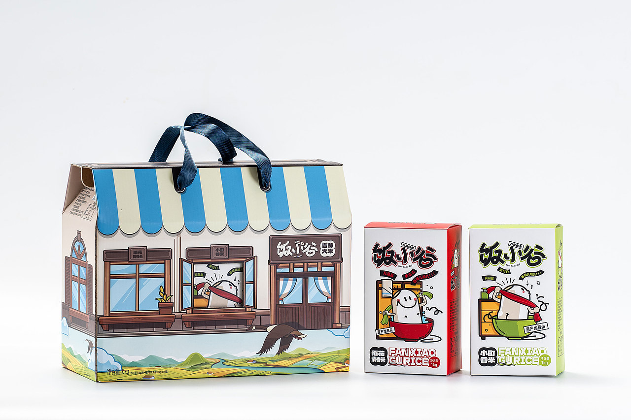 饭小谷品牌大米包装设计