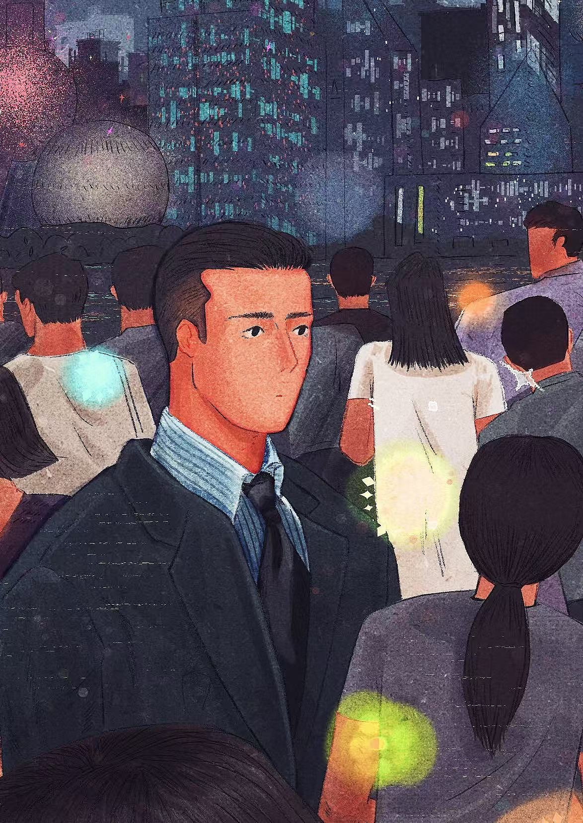 城市夜景中的你我他（图ZMzk0MDAwMjg4） - 创作习作 - 站酷设计师GoghGogh高高原创素材 - 站酷ZCOOL