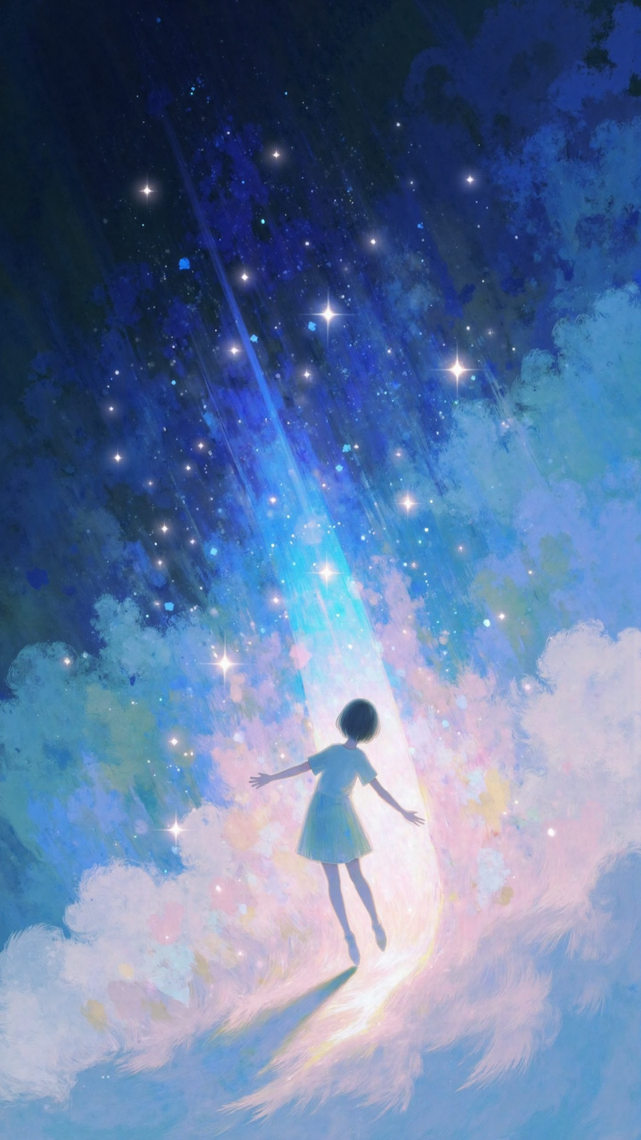 🌌「羽翼碎星辰」仙女壁纸暴击｜锁屏秒变童话（图ZMzk0MDAzOTU2） - AI作品 - 站酷设计师星星炸毛企鹅原创素材 - 站酷ZCOOL