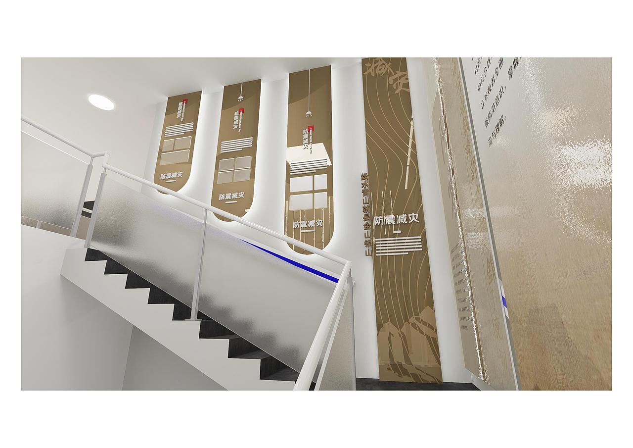 防震减灾文化长廊（图ZMzk0MDI1MDAw） - 商业空间设计 - 站酷设计师叮当的设计日常原创素材 - 站酷ZCOOL