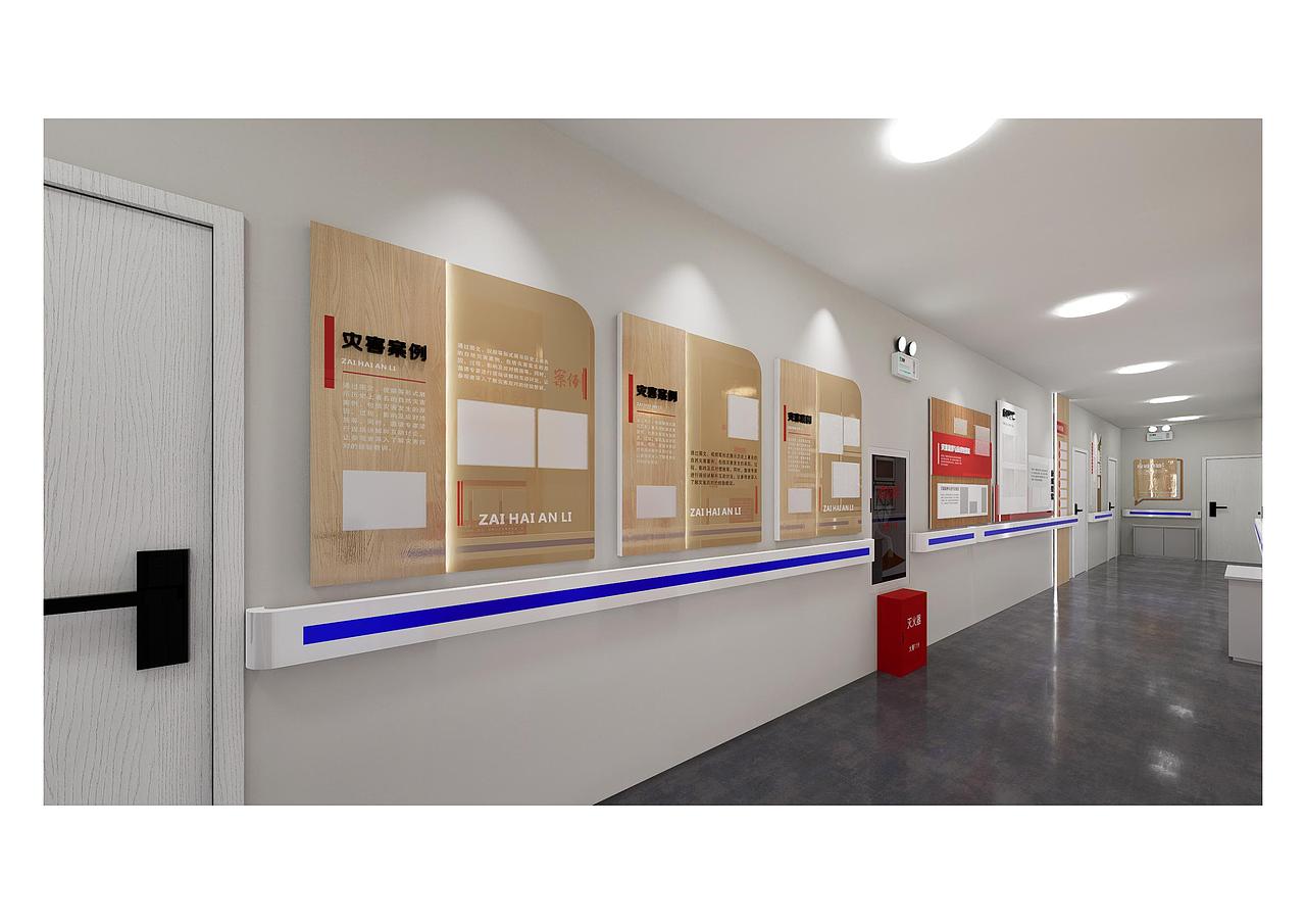 防震减灾文化长廊（图ZMzk0MDI1MDM2） - 商业空间设计 - 站酷设计师叮当的设计日常原创素材 - 站酷ZCOOL